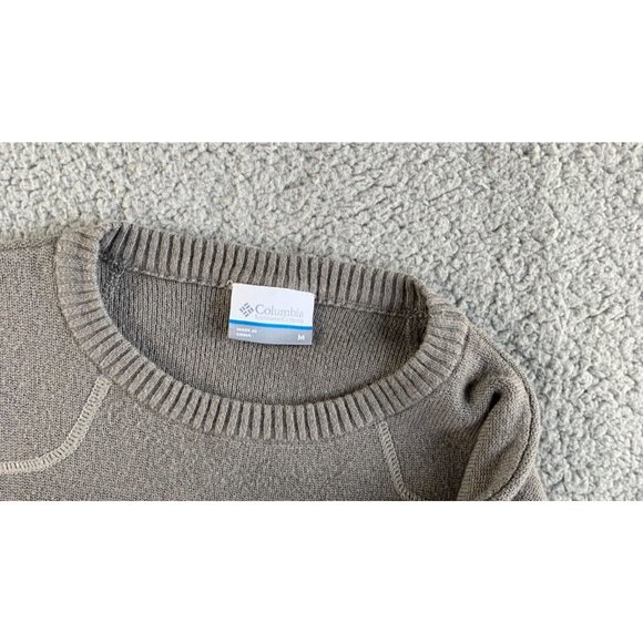Columbia Sweater Mens Medium Wool Blend Pullover Sweatshirt Chunky NEW‎ - Picture 4 of 12